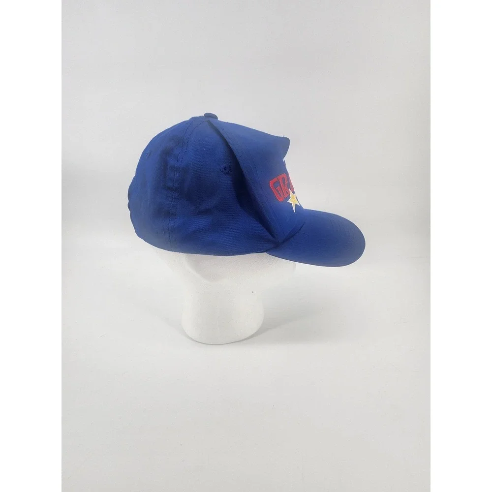 Vintage‎ Four Star Grand Dad Snapback Hat Blue Embroidered Cap Paris Sports